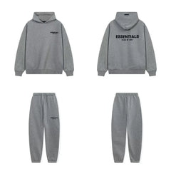 Fog Essentials Letter Print Oversized Hoodie & Sweatpants Two‑Piece Set