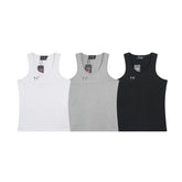 Thug Club Metal TC Logo U-neck Tank Top, Y2K Gothic Sleeveless Vest