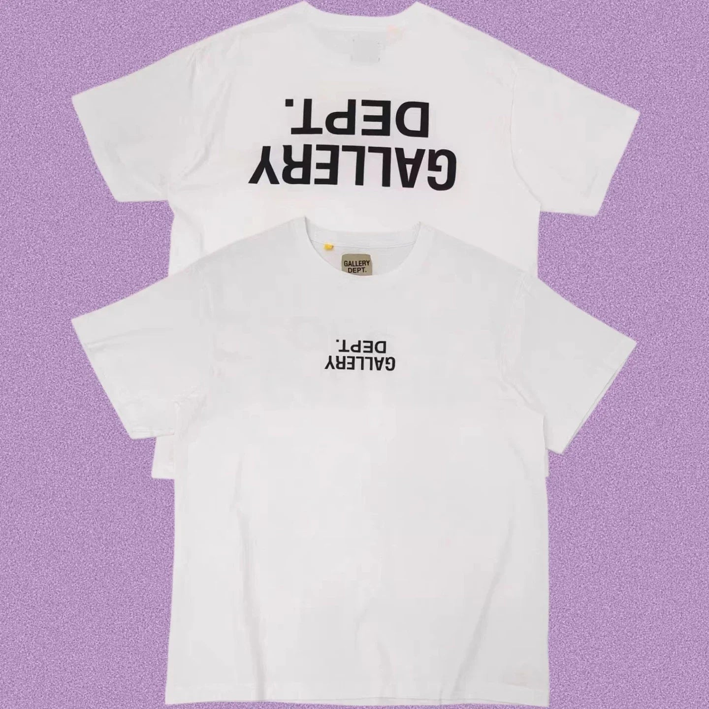 Gallery Dept. Inverted Logo Short Sleeve T-Shirt - White/Black