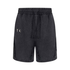 Thug Club Vintage Washed Raw Seam Sweat Shorts, Unisex