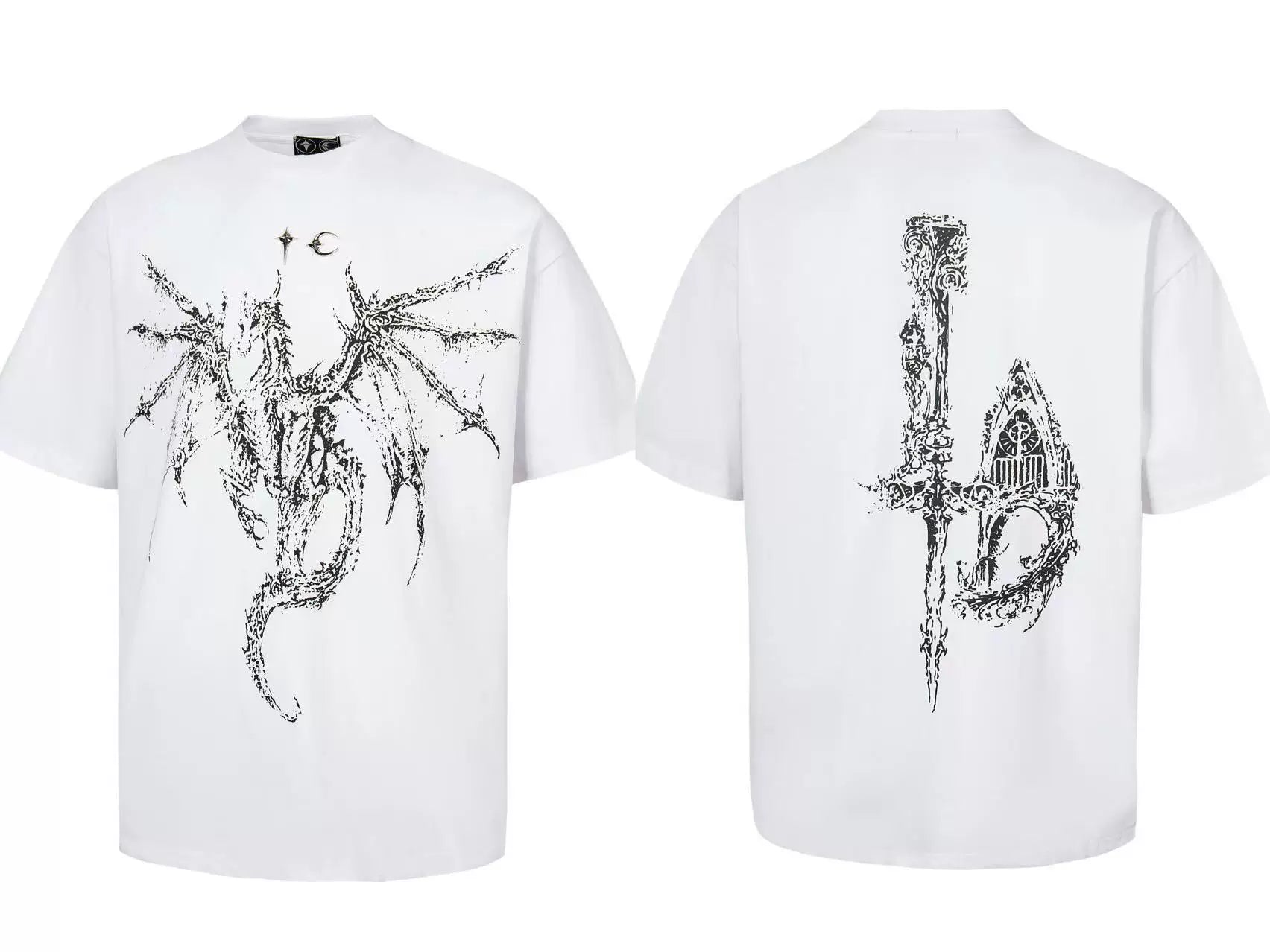 Thug Club Dragon & Sword Graphic Oversized T-Shirt, Unisex